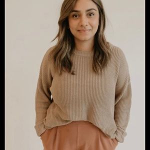 COPY - Jax and Lennon Ladies Knit Sweater in Latte colour Size L